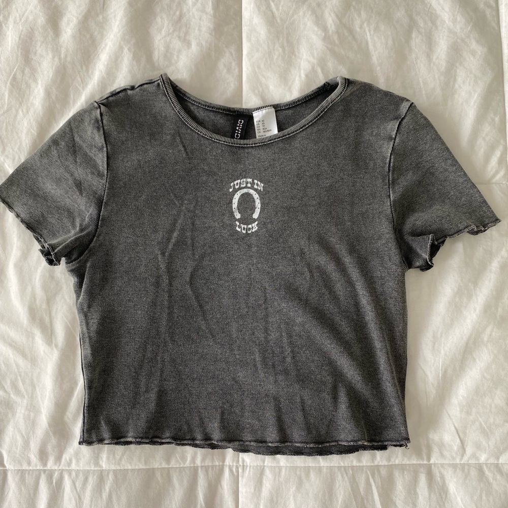 Gray h&m top